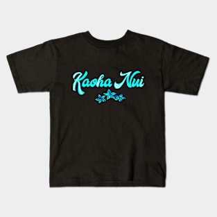 KAOHA NUI (Blue lagoon) Kids T-Shirt